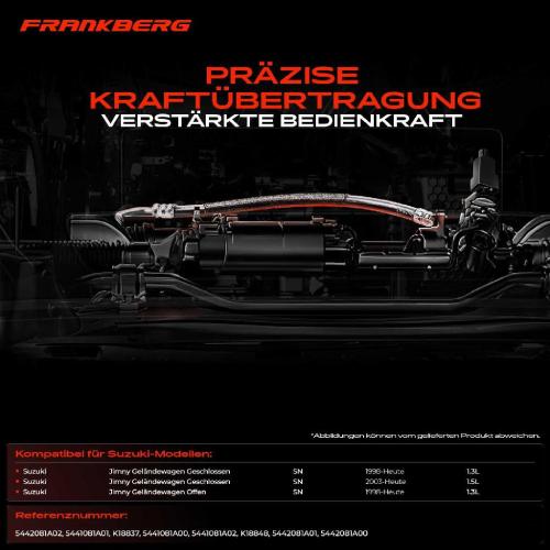 2x Seilzug Feststellbremse Hinterachse beidseitig für Suzuki Jimny Geländewagen Offen SN 1.3L 1.5L Bild 2x Seilzug Feststellbremse Hinterachse beidseitig für Suzuki Jimny Geländewagen Offen SN 1.3L 1.5L