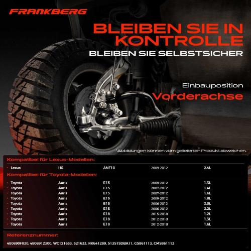 1x Querlenker Vorderachse für Lexus HS Toyota Auris Kombi Corolla Stufenheck Mirai Prius Plus Van Bild 1x Querlenker Vorderachse für Lexus HS Toyota Auris Kombi Corolla Stufenheck Mirai Prius Plus Van