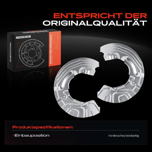 2x Ankerblech Bremsscheibe Vorderachse Beidseitig für BMW E81 116i E87 118d E88 123d E90 316i Bild 2x Ankerblech Bremsscheibe Vorderachse Beidseitig für BMW E81 116i E87 118d E88 123d E90 316i