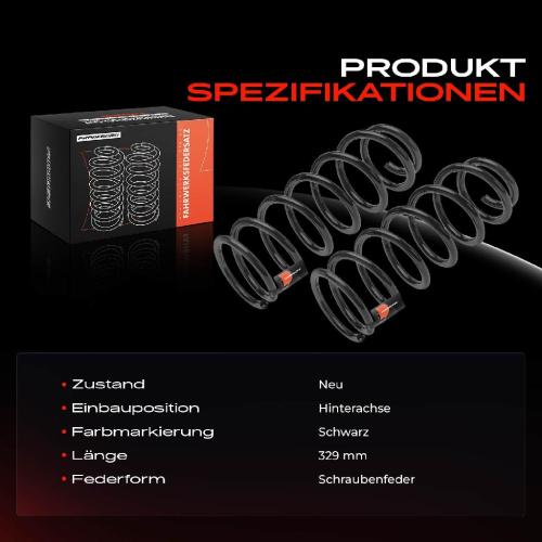 Frankberg 2x Fahrwerksfeder Hinterachse für Toyota Prius Liftback W2 1.5L 2003-2009 Bild Frankberg 2x Fahrwerksfeder Hinterachse für Toyota Prius Liftback W2 1.5L 2003-2009