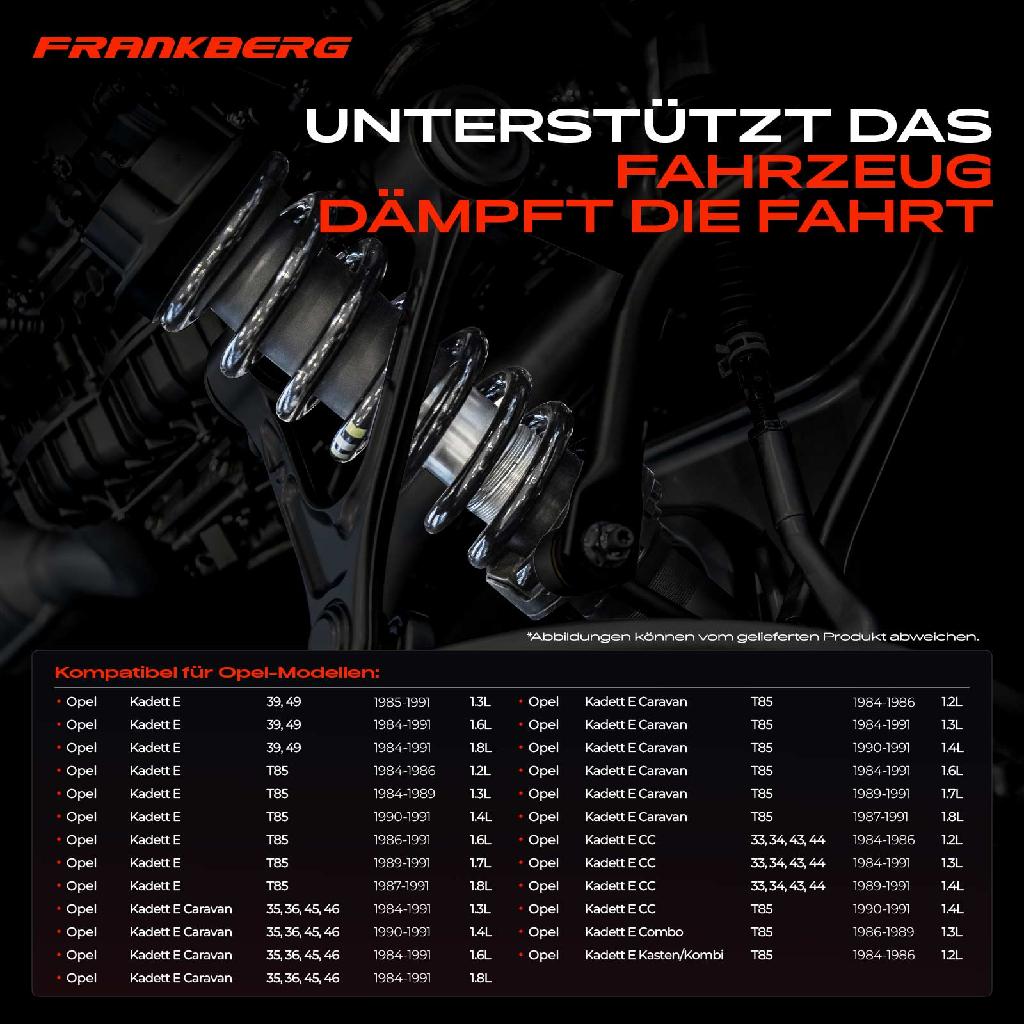 2x Fahrwerksfeder Vorderachse für Opel Kadett E 39 49 T85 35 36 45 46 T85 1984-1991