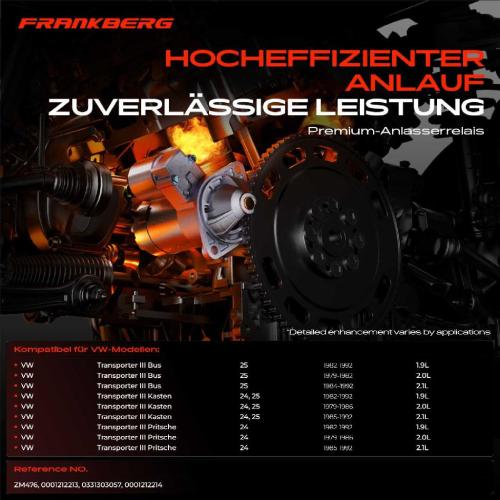 1x Magnetschalter Starter für VW Transporter 3 Kasten Pritsche/Fahrgestell Bild 1x Magnetschalter Starter für VW Transporter 3 Kasten Pritsche/Fahrgestell