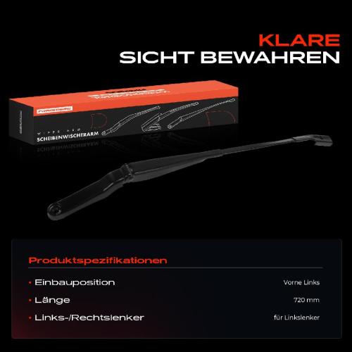 1x Wischerarm Scheibenwischer Vorne Links für Audi Q5 Sportback FYB FYG FYT Bild 1x Wischerarm Scheibenwischer Vorne Links für Audi Q5 Sportback FYB FYG FYT