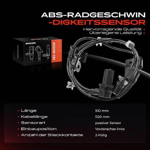 1x ABS Sensor Vorderachse links für Hyundai Elantra Stufenheck Matrix KIA Cerato 1.6L 1.8L 2.0L 1.5L 2000-2009 Bild 1x ABS Sensor Vorderachse links für Hyundai Elantra Stufenheck Matrix KIA Cerato 1.6L 1.8L 2.0L 1.5L 2000-2009