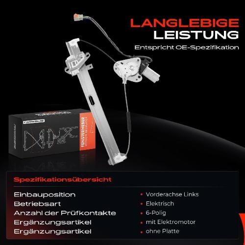 1x Fensterheber Vorne Links für Honda Jazz II GD 1.2L 02-08 1.3L 02-07 Bild 1x Fensterheber Vorne Links für Honda Jazz II GD 1.2L 02-08 1.3L 02-07