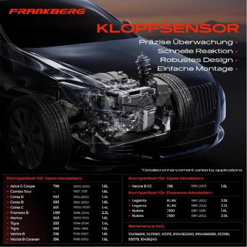 1x Klopfsensor Klopfgeber für Opel Astra F G Corsa B Zafira A Daewoo Lanos Nubira Bild 1x Klopfsensor Klopfgeber für Opel Astra F G Corsa B Zafira A Daewoo Lanos Nubira