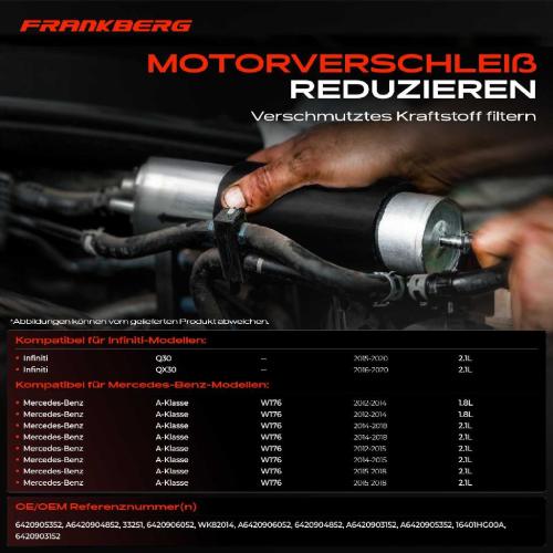 1x Kraftstofffilter für Mercedes-Benz W204 W212 W176 W242 C117 B906 Bild 1x Kraftstofffilter für Mercedes-Benz W204 W212 W176 W242 C117 B906