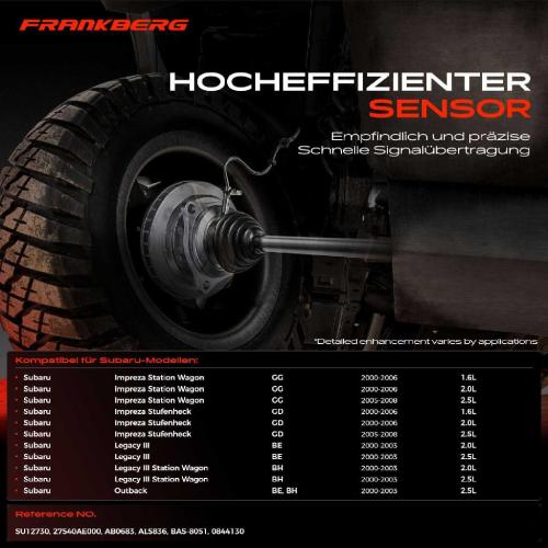 1x ABS Sensor Vorderachse rechts für Subaru Impreza Station Wagon Stufenheck Legacy III Outback Bild 1x ABS Sensor Vorderachse rechts für Subaru Impreza Station Wagon Stufenheck Legacy III Outback