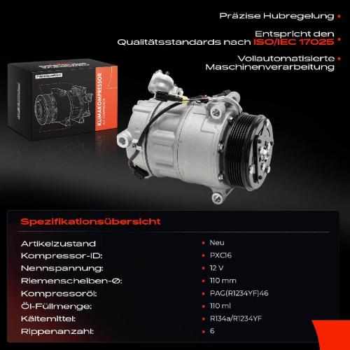 1x Klimakompressor für Jaguar XF X250 2.2L 2011-2015 Bild 1x Klimakompressor für Jaguar XF X250 2.2L 2011-2015