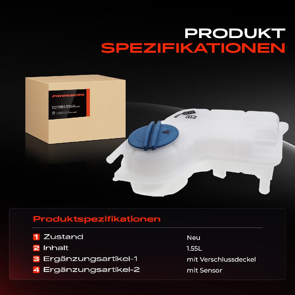 1x Ausgleichsbehälter Kühlmittelbehälter für Audi A4 8E B6 B7 8H7 Exeo 3R2 3R5 2004-2013