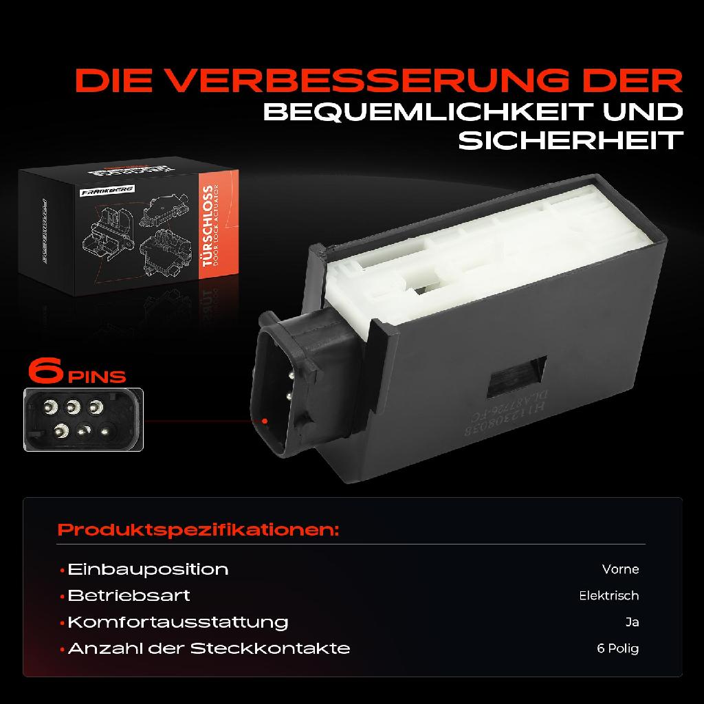 1x Türschloss Vorne für BMW 3er E36 3er Cabriolet 3er Compact 3er Coupe 3er Touring 5er E34 E36