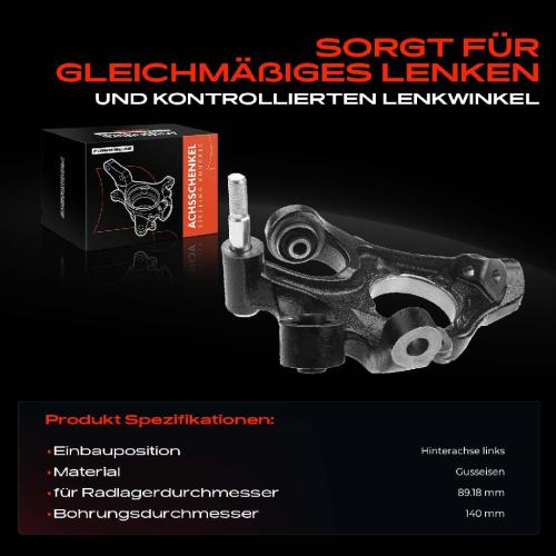 Frankberg 1x Achsschenkel Radaufhängung Hinterachse Links für KIA Sorento II Hyundai Santa Fé II Bild Frankberg 1x Achsschenkel Radaufhängung Hinterachse Links für KIA Sorento II Hyundai Santa Fé II