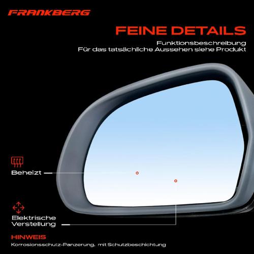 Frankberg 1x Außenspiegel Links für Skoda Octavia II 1Z3 1Z5 1.2L 1.4L 1.6L 1.8L-2.0L 2004-2013 Bild Frankberg 1x Außenspiegel Links für Skoda Octavia II 1Z3 1Z5 1.2L 1.4L 1.6L 1.8L-2.0L 2004-2013