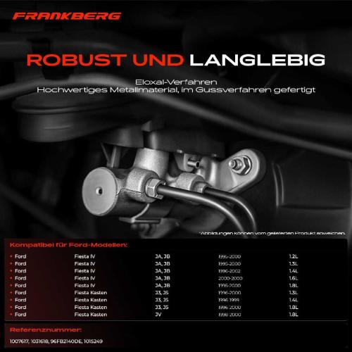 1x Hauptbremszylinder Bremszylinder für Ford Fiesta IV JA JB Kasten J3 J5 1995-2000 Bild 1x Hauptbremszylinder Bremszylinder für Ford Fiesta IV JA JB Kasten J3 J5 1995-2000