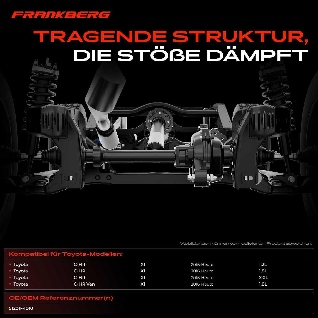 1x Achskörper Achsträger Motorträger Vorderachse für Toyota C-HR X1 1.2L-2.0L Bj ab 2016