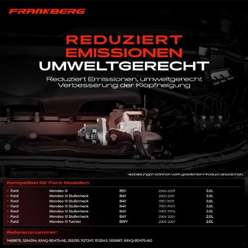 1x AGR-Ventil Abgasrückführungsventil für Ford Mondeo III B5Y Mondeo III Stufenheck B4Y Mondeo III Turnier BWY Bild 1x AGR-Ventil Abgasrückführungsventil für Ford Mondeo III B5Y Mondeo III Stufenheck B4Y Mondeo III Turnier BWY