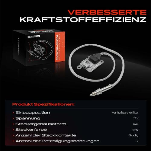 1x Nox Sensor Nitrogen Oxide Lamdasonde vor Rußpartikelfilter für Opel Vivaro B Kasten Renault Trafic III JG Bild 1x Nox Sensor Nitrogen Oxide Lamdasonde vor Rußpartikelfilter für Opel Vivaro B Kasten Renault Trafic III JG