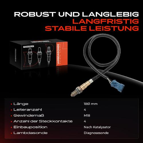 1x Lambdasonde Diagnosesonde Nach Katalysator für Citroën C5 I II Break DC DE RC RE 6D 6E Peugeot 407 SW Bild 1x Lambdasonde Diagnosesonde Nach Katalysator für Citroën C5 I II Break DC DE RC RE 6D 6E Peugeot 407 SW