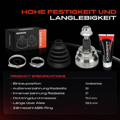 1x Antriebswelle Gelenksatz Vorderachse für Mercedes-Benz GL-Klasse X164 X166 W166 C292 Bild 1x Antriebswelle Gelenksatz Vorderachse für Mercedes-Benz GL-Klasse X164 X166 W166 C292