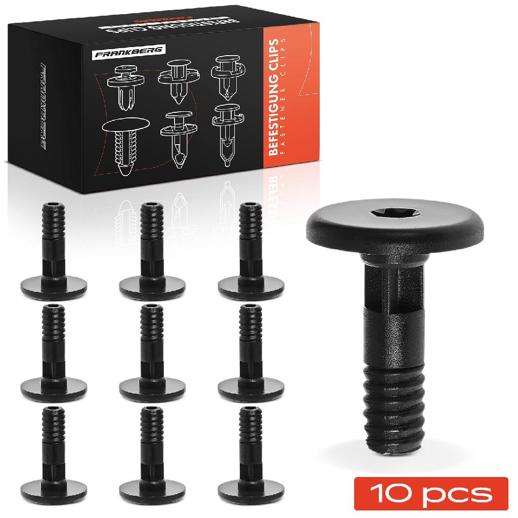 Frankberg 10x Befestigungsclips Schweller für BMW E60 E61 520-550 M5 E63 E64 630-650 M6