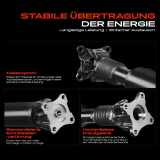 1x Kardanwelle Gelenkwelle Hinterachse für Jeep Commander Grand Cherokee III 3.7L 4.7L 5.6L 2004-2010