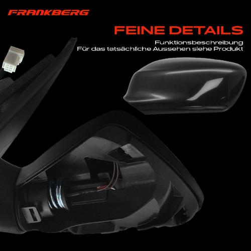 Frankberg 1x Außenspiegel Links für Citroën C-Elysee DD Peugeot 301 1.2L 1.5L 1.6L Bj ab 2012 Bild Frankberg 1x Außenspiegel Links für Citroën C-Elysee DD Peugeot 301 1.2L 1.5L 1.6L Bj ab 2012