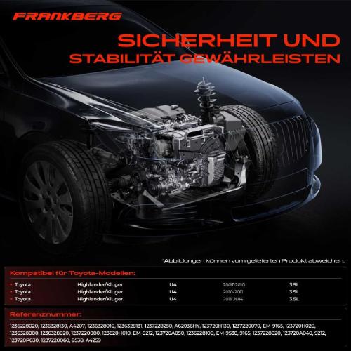 1x Motorlager Getriebelagerlager Drehmomentstützlager Vorne für Toyota Highlander/Kluger 3.5L Bild 1x Motorlager Getriebelagerlager Drehmomentstützlager Vorne für Toyota Highlander/Kluger 3.5L