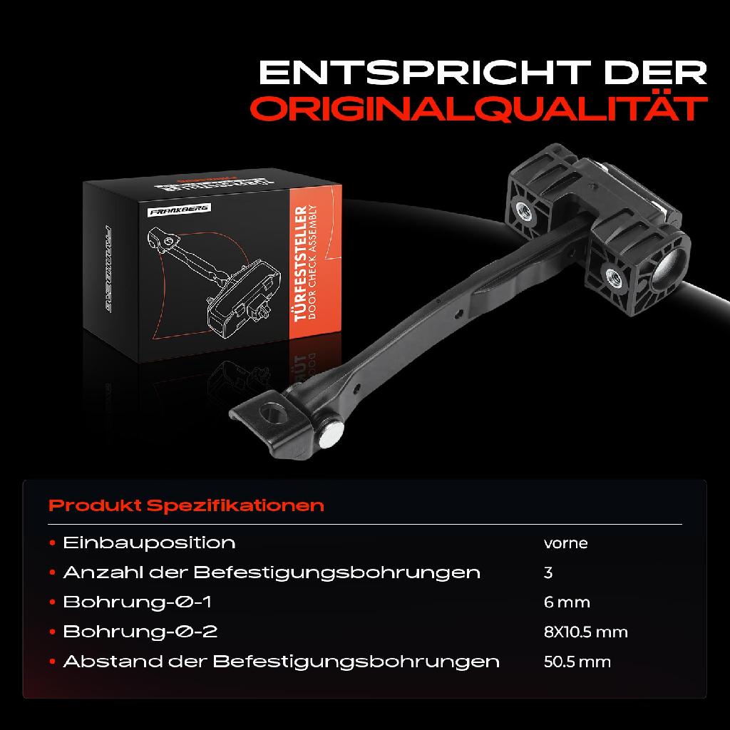 1x Türfeststeller Türfangband Türstopper Vorne für Audi A4 Allroad Avant 8K5 8K2