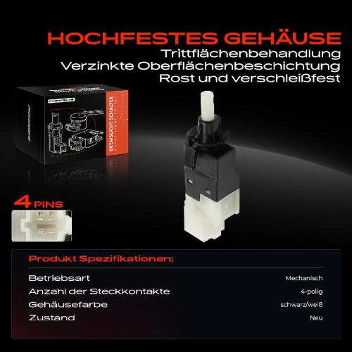 1x Bremslichtschalter für VW Crafter 30-50 Pritsche/Fahrgestell Kasten Mercedes-Benz W639 B906 Bild 1x Bremslichtschalter für VW Crafter 30-50 Pritsche/Fahrgestell Kasten Mercedes-Benz W639 B906