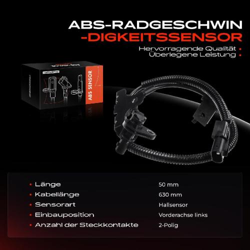 Frankberg 1x ABS Sensor Vorderachse links f r KIA Picanto SA 1.0L 1.1L 2007-2011 Bild Frankberg 1x ABS Sensor Vorderachse links f r KIA Picanto SA 1.0L 1.1L 2007-2011