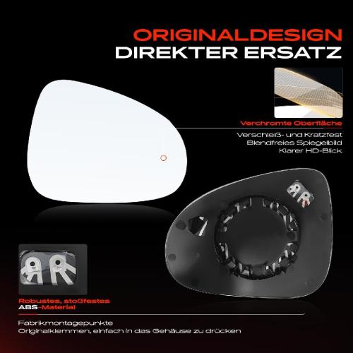 1x Spiegelglas Außenspiegel rechts für Porsche Cayenne 92A Bj ab 2010 Bild 1x Spiegelglas Außenspiegel rechts für Porsche Cayenne 92A Bj ab 2010