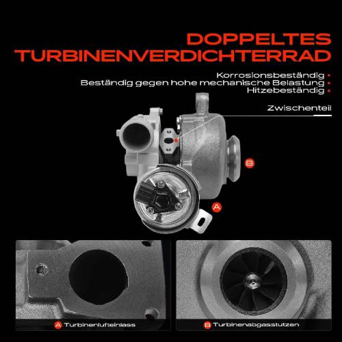 1x Abgasturbolader für Ford Kuga I Kuga II DM2 2.0L 2008-2019 Bild 1x Abgasturbolader für Ford Kuga I Kuga II DM2 2.0L 2008-2019