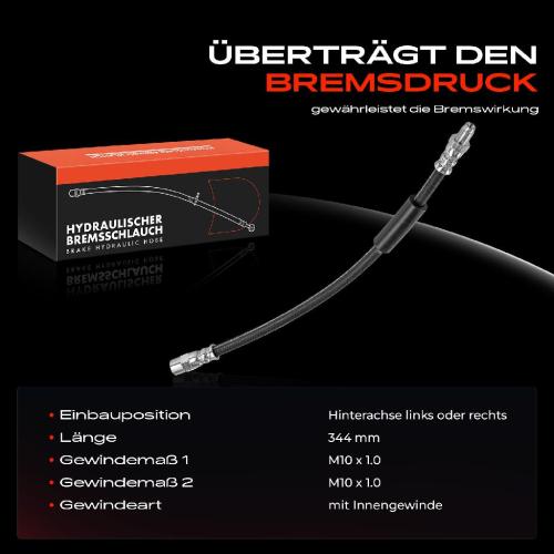 Frankberg 1x Bremsschlauch Bremsschläuche Hinterachse Links oder Rechts für BMW 5er Gran Turismo F07 F01 F02 F03 F04 Bild Frankberg 1x Bremsschlauch Bremsschläuche Hinterachse Links oder Rechts für BMW 5er Gran Turismo F07 F01 F02 F03 F04