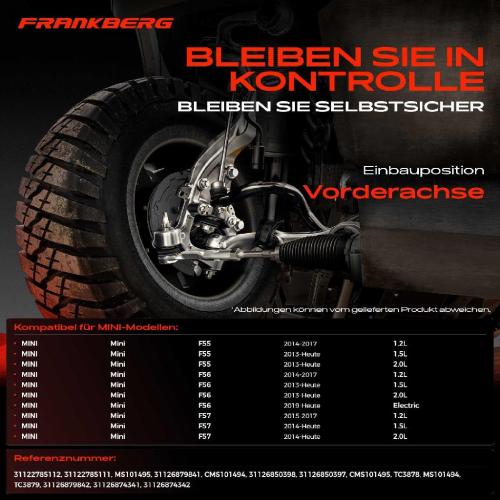 1x Querlenker Satz Vorderachse für MINI Mini F55 F56 Mini Cabriolet F57 1.5L 2.0L 1.2L Bj ab 2013 Bild 1x Querlenker Satz Vorderachse für MINI Mini F55 F56 Mini Cabriolet F57 1.5L 2.0L 1.2L Bj ab 2013