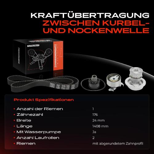 1x Zahnriemensatz Zahnriemen Wasserpumpe für Opel Astra F G Vectra A Kadett E CC Bild 1x Zahnriemensatz Zahnriemen Wasserpumpe für Opel Astra F G Vectra A Kadett E CC