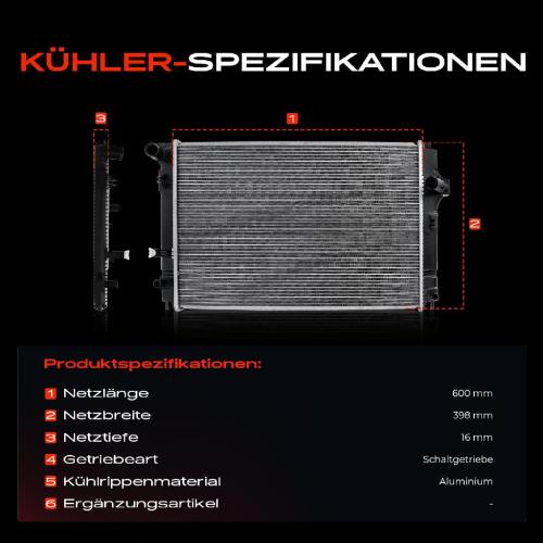 1x Kühler Wasserkühler Motorkühler für Toyota Yaris P13 Bj ab 2012 Bild 1x Kühler Wasserkühler Motorkühler für Toyota Yaris P13 Bj ab 2012