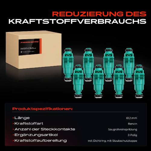 8x Einspritzventil Einspritzdüse für Land Rover Discovery II Range Rover II 4.0L 4.6L Bild 8x Einspritzventil Einspritzdüse für Land Rover Discovery II Range Rover II 4.0L 4.6L