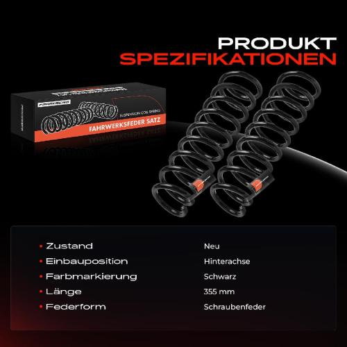 2x Fahrwerksfeder Hinterachse für Hyundai i30 Kombi GD KIA Cee'D Sportswagon JD 2012-2014 Bild 2x Fahrwerksfeder Hinterachse für Hyundai i30 Kombi GD KIA Cee'D Sportswagon JD 2012-2014