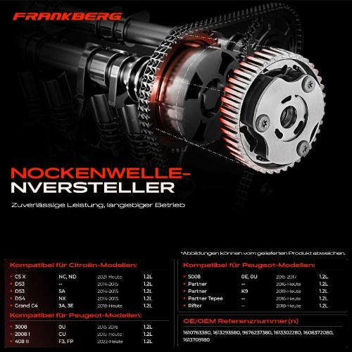 2x Nockenwellenversteller für Citroën Berlingo C3 C4 Peugeot 208 Opel Astra Bild 2x Nockenwellenversteller für Citroën Berlingo C3 C4 Peugeot 208 Opel Astra