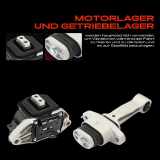 1x Getriebelagerlager Drehmomentstützlager Vorne Links für Hyundai Sonata II III IV V VI VII VIII