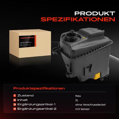 Frankberg 1x Ausgleichsbehälter Kühlmittelbehälter für BMW 5er F90 G30 7er G11 G12 X6 F96 G06 X7 G07 Bild Frankberg 1x Ausgleichsbehälter Kühlmittelbehälter für BMW 5er F90 G30 7er G11 G12 X6 F96 G06 X7 G07