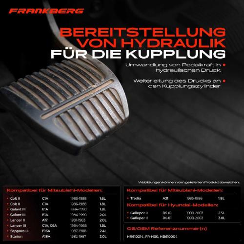 1x Geberzylinder Kupplungsgeberzylinder für Hyundai Galloper 2 Mitsubishi Galant 3 Bild 1x Geberzylinder Kupplungsgeberzylinder für Hyundai Galloper 2 Mitsubishi Galant 3
