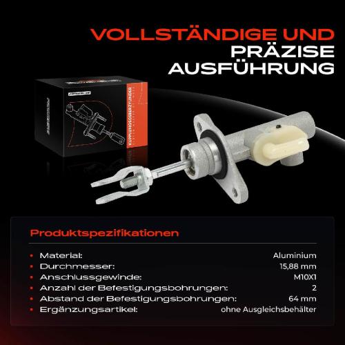 1x Geberzylinder Kupplungsgeberzylinder für Mitsubishi Lancer VII 2001-2013 Bild 1x Geberzylinder Kupplungsgeberzylinder für Mitsubishi Lancer VII 2001-2013
