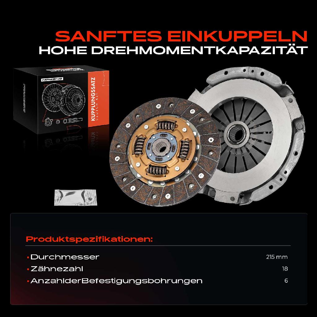 1x Kupplungssatz für Citroën Xantia Break XM Xsara Coupe ZX Peugeot 306 Cabriolet Schrägheck 405 II 406 605