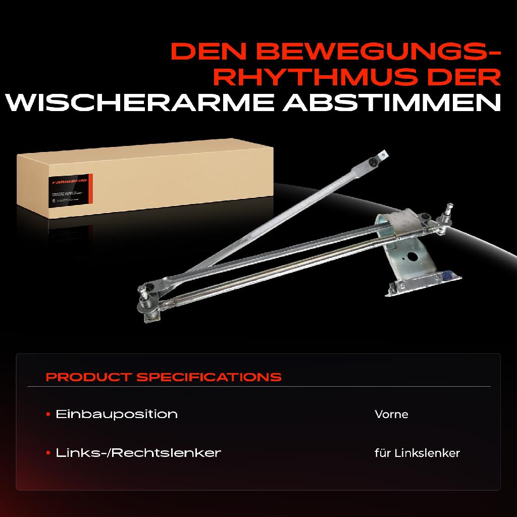 1x Wischergestänge Vorne für Citroën Jumper 244 Fiat Ducato 244 Peugeot Boxer 244