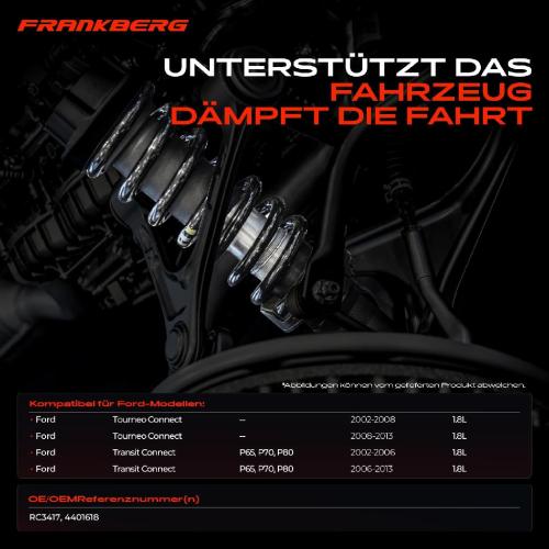 Frankberg 2x Fahrwerksfeder Vorderachse für Ford Tourneo Transit Connect P65 P70 P80 2002-2013 Bild Frankberg 2x Fahrwerksfeder Vorderachse für Ford Tourneo Transit Connect P65 P70 P80 2002-2013