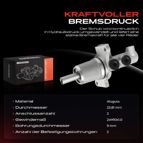 1x Hauptbremszylinder Bremszylinder für Mercedes-Benz Sprinter B901 B902 B903 B904 Bild 1x Hauptbremszylinder Bremszylinder für Mercedes-Benz Sprinter B901 B902 B903 B904