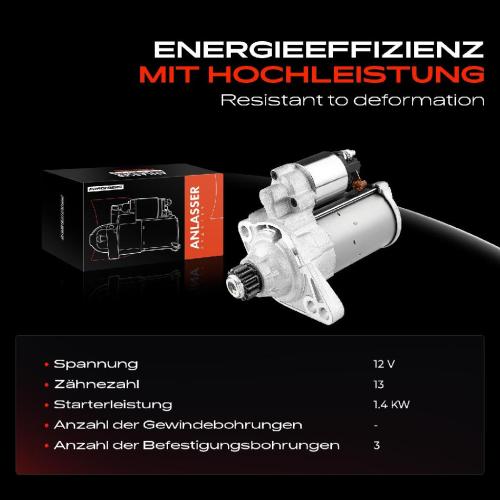 1x Anlasser Starter für VW Beetle Golf Sportsvan VII Variant Jetta IV Polo Tiguan Audi A3 Seat Skoda Bild 1x Anlasser Starter für VW Beetle Golf Sportsvan VII Variant Jetta IV Polo Tiguan Audi A3 Seat Skoda
