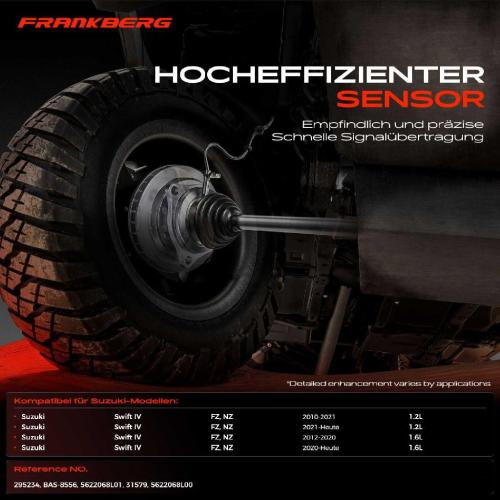 1x ABS Sensor Vorderachse links für Suzuki Swift IV FZ NZ 1.2L 1.6L Bj ab 2010 Bild 1x ABS Sensor Vorderachse links für Suzuki Swift IV FZ NZ 1.2L 1.6L Bj ab 2010