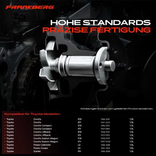Frankberg 1x Wasserpumpe Kühlwasserpumpe für Toyota Corolla E10 E11 Paseo EL54 Starlet P9 Tercel 1.3L-1.5L Bild Frankberg 1x Wasserpumpe Kühlwasserpumpe für Toyota Corolla E10 E11 Paseo EL54 Starlet P9 Tercel 1.3L-1.5L